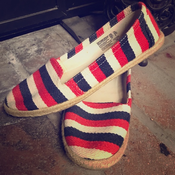 American Eagle Outfitters Shoes - AE red, white, and blue espadrilles
